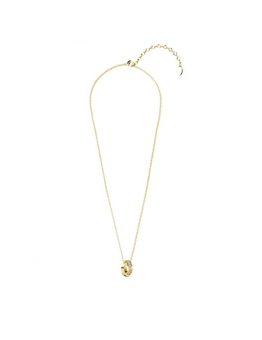 Conjuntos de aros circulares elegantes - Oro y cristal - Image 6