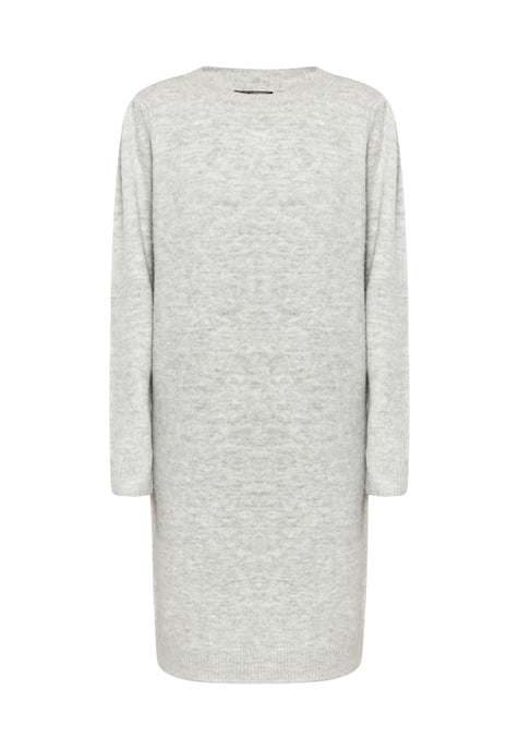 Dreimaster knitted dress women light grey melange - Image 1