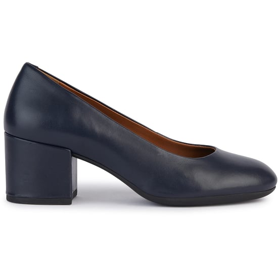 Geox D ELEANA A Leather Bovine Full Grain Women's Navy Heels - Image 6