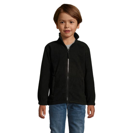 SOLS Childrens/Kids North Zip-Up Fleece Jacket (Black) - Image 5