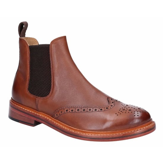 Cotwold Mens Siddington Leather Elasticated Dress Boot (Brown) - Image 1