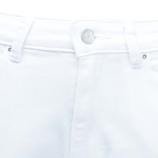 Jeans de Cintura Alta Straight Fit Emily para Mujeres en Blanco - Image 4