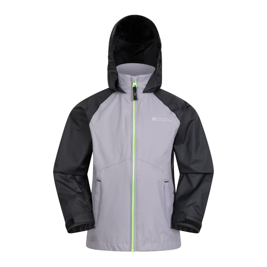 Mountain Warehouse Childrens/Kids Torrent II Waterproof Jacket (Light Grey) - Image 1