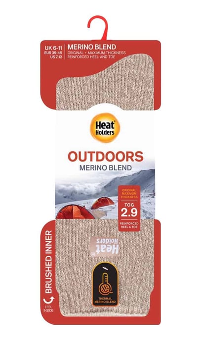 Calcetines térmicos de invierno de lana merino para hombre con talón y puntera reforzados - Image 2