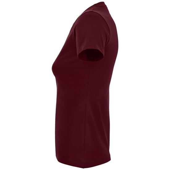 SOLS Womens/Ladies Imperial Heavy Short Sleeve T-Shirt (Burgundy) - Image 3