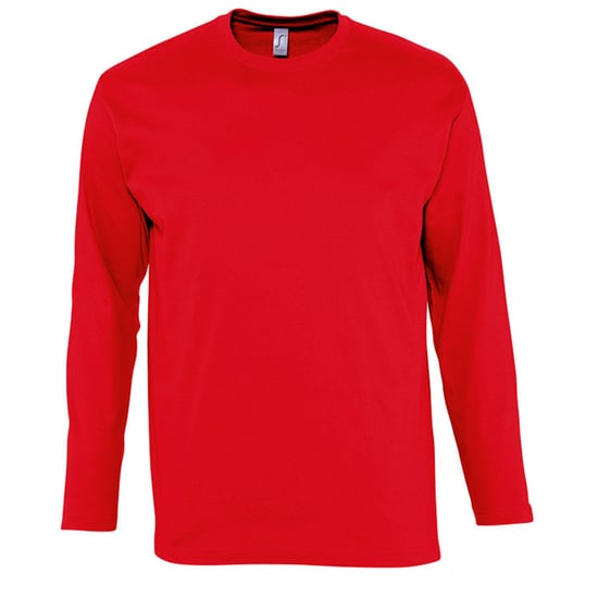 SOLS Mens Monarch Long Sleeve T-Shirt (Red)