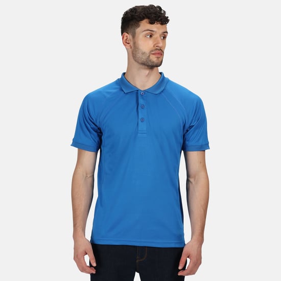 Regatta Hardwear Mens Coolweave Short Sleeve Polo Shirt (Oxford Blue)