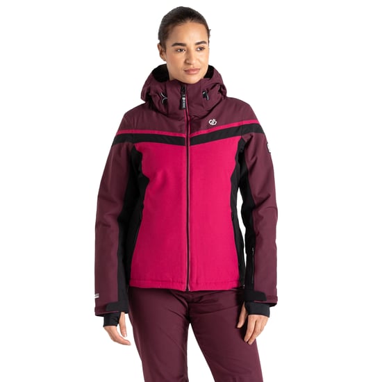 Dare 2B Womens/Ladies Flurry Ski Jacket (Berry Pink/Fig) - Image 4