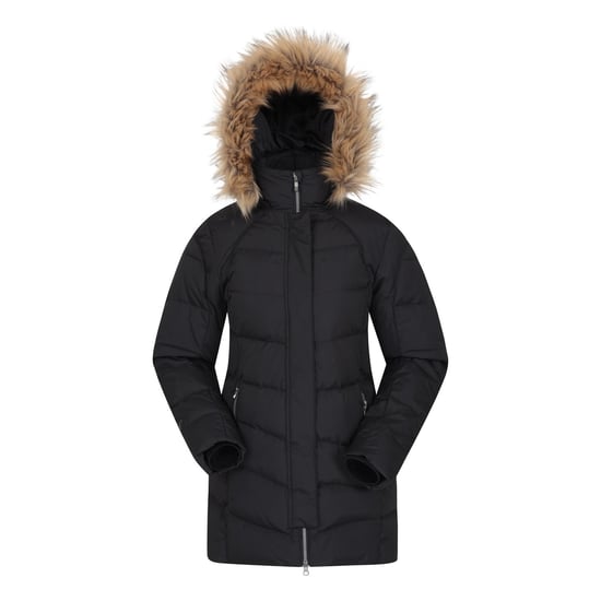 Mountain Warehouse Womens/Ladies Isla II Long Down Jacket (Jet Black) - Image 1