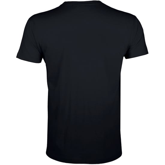 SOLS Mens Regent Slim Fit Short Sleeve T-Shirt (Deep Black) - Image 2