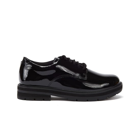 Clarks Prague Lace O Youth Patent Shoes - Image 4