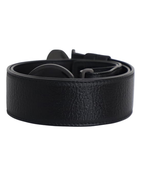 Bottega Veneta Round Buckle Belt in Black Leather - Image 3