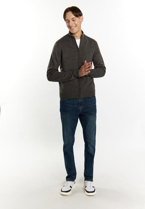 Mo Cardigan Men dark grey melange - Image 2