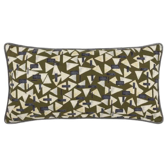 Hoem City Geometric Piped Cushion