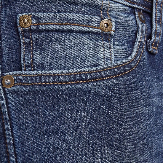 Vaqueros para hombre, Jack & Jones Liam Original, Skinny Stretch fit, Lavado Azul - Image 4