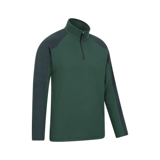 Mountain Warehouse Mens Ashbourne II Half Zip Fleece Top (Khaki Green) - Image 5