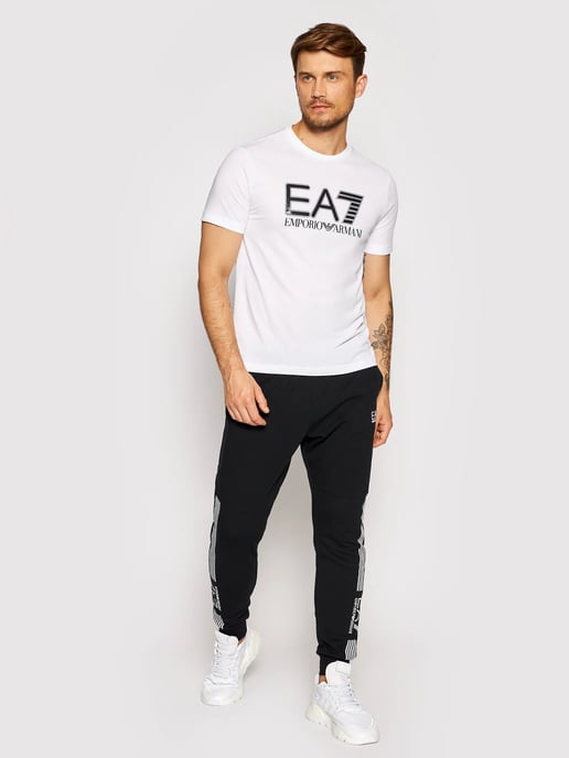 EA7 Emporio Armani Men's Short Sleeve T-Shirt, White - Image 2