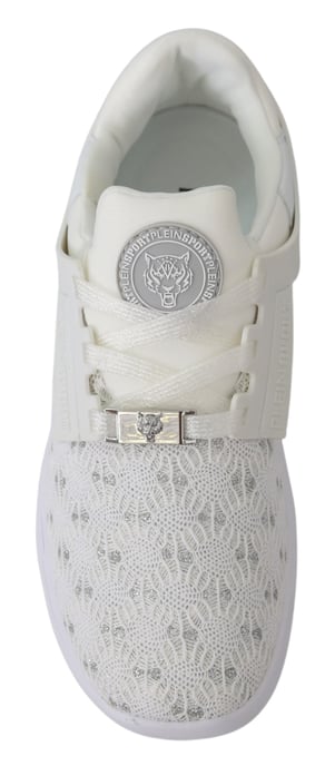 Zapatillas para correr Beth de poliéster blancas para mujer Plein Sport - Image 6