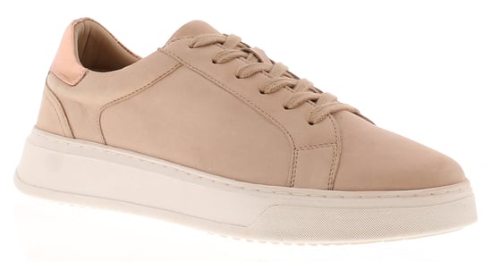 Hush Puppies Womens Trainers Chunky Camille Nubuck Leather Lace Up blush - Image 1