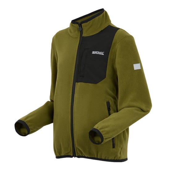 Regatta Childrens/Kids Frankie Full Zip Fleece Jacket (Nephrite Green) - Image 3