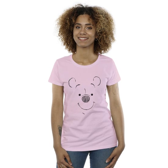 Disney Womens/Ladies Winnie The Pooh Winnie The Pooh Face Cotton T-Shirt (Baby Pink)