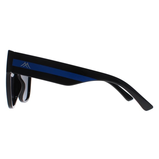 Montana Square Womens Shiny Black Blue Grey Polarized MP73