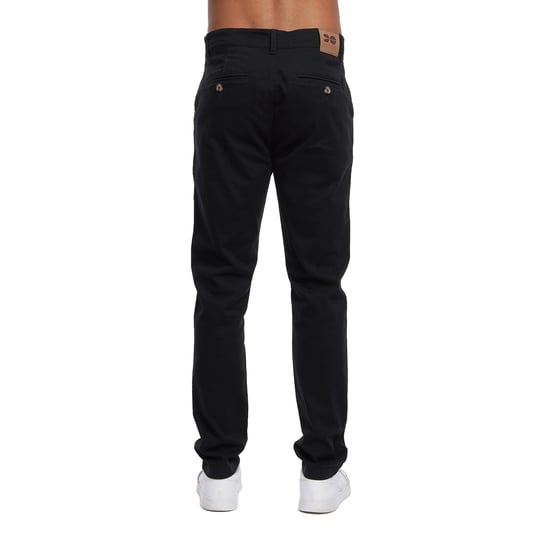 Crosshatch Mens Roysden Chinos (Black) - Image 2