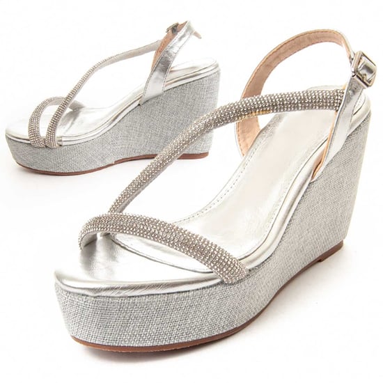 Sandalía Wedge Sparto Wesparto8 en Plata de Montevita - Image 1