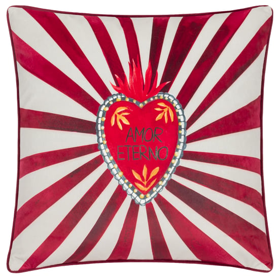 Funda de Cojín de Terciopelo Piped Amor Eterno - Image 1