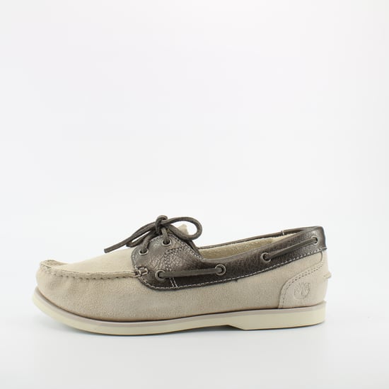 Timberland Classic Boatha Boats Beige Cuero para mujer Papas de encaje A1C2S - Image 3