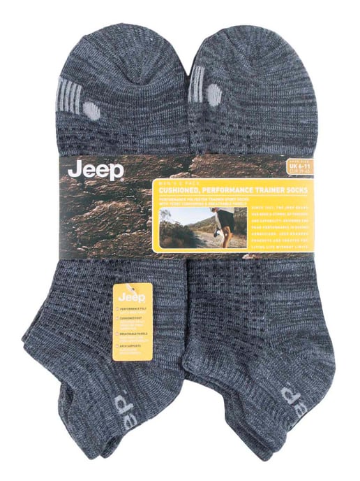 JEEP - 6 Pares Calcetines Deportivos Tobilleros de Algodón para Hombre - Image 2