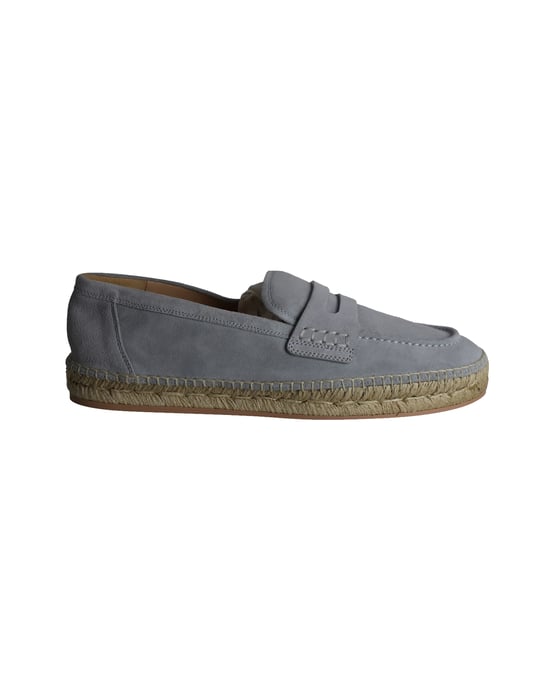 Gianvito Rossi Lido Loafers in Grey Suede - Image 1