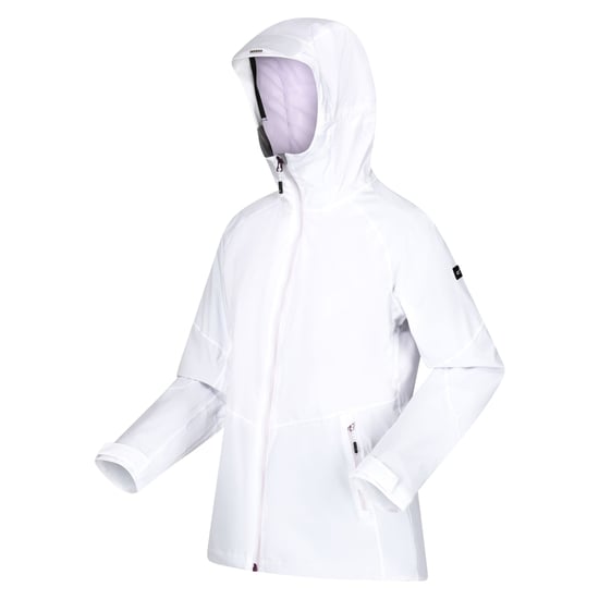 Regatta Womens/Ladies Raddick II Waterproof Jacket (White/Lilac Frost) - Image 3