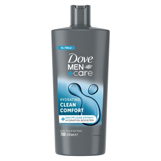 Dove Men+Care 3-in-1 Body, Face & Hair Wash Hydrating Clean Comfort 700ml, 6 Pk