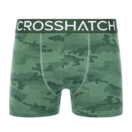 Crosshatch Mens Bresler Boxer Shorts (Pack of 3) (Green) - Image 2