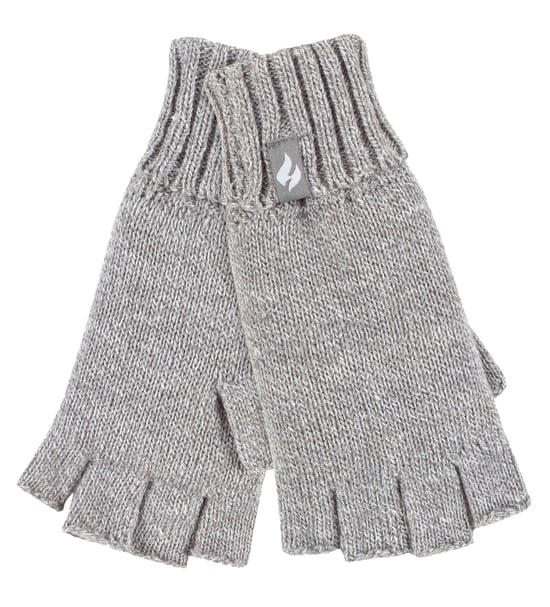 Guantes de punto sin dedos para mujer | CALENTADORES | Gris - Image 1