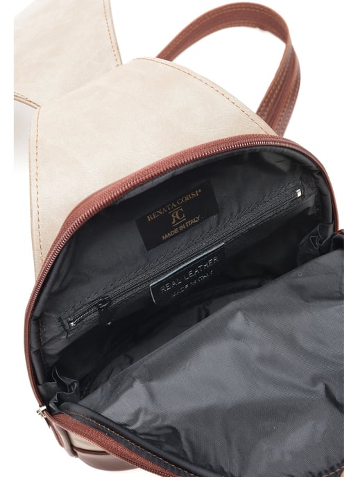 Renata Corsi SS22 RC 2205 Beige Leather Bag - Image 4
