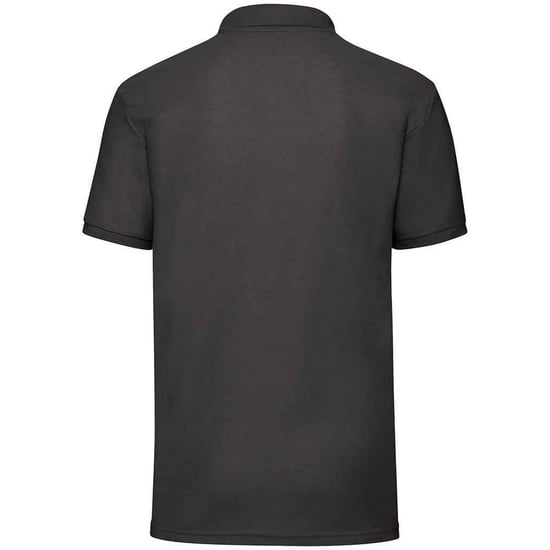Fruit of the Loom Mens Pique Polo Shirt (Black) - Image 2