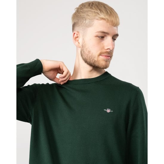 GANT Mens Classic Cotton Crew Neck Jumper - Image 2