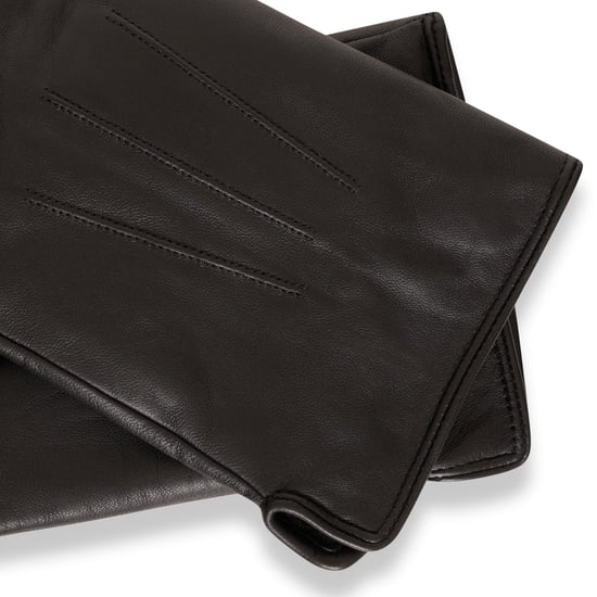 Barneys Originals Black Classic Leather Glove