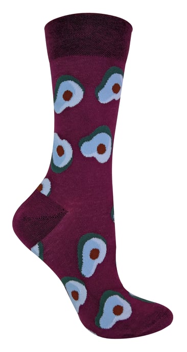 TALKIE SOCKS - Calcetines de algodón para mujer con diseño frutal y original - Image 1