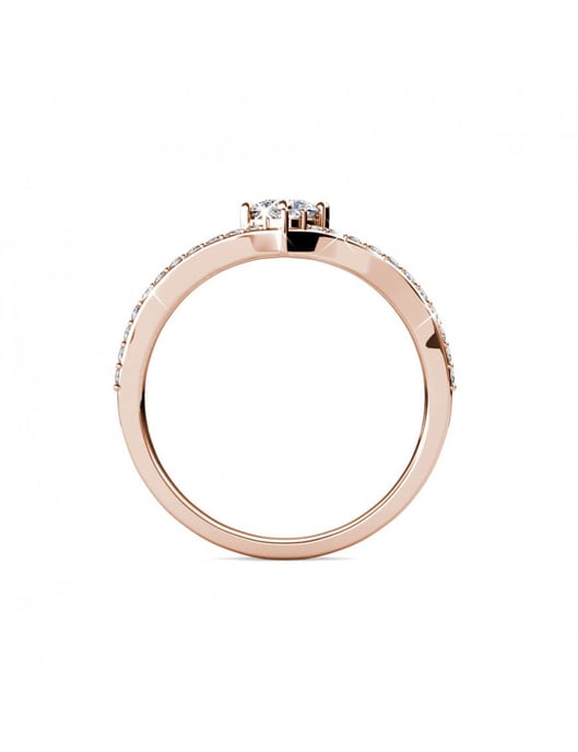 Anillo Zinnia - Oro rosa y Cristal - Image 5