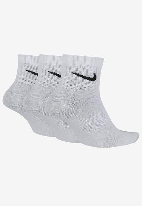 Calcetines Tobilleros Nike Dry Cushion Everyday 3 Pares en Blanco - Image 2