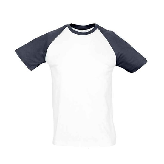SOLS Unisex Adult Funky Raglan T-Shirt (White) - Image 1