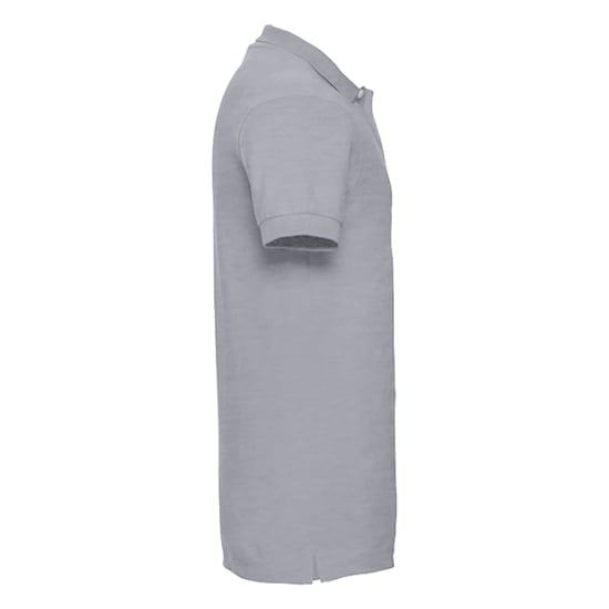 Russell Mens Stretch Short Sleeve Polo Shirt (Light Oxford) - Image 3