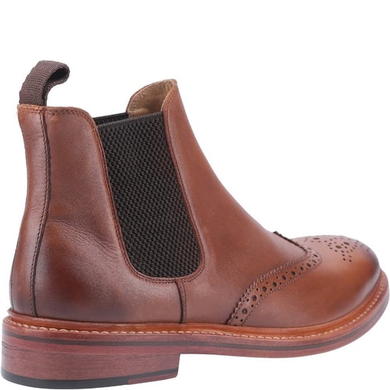 Cotwold Mens Siddington Leather Elasticated Dress Boot (Brown) - Image 2