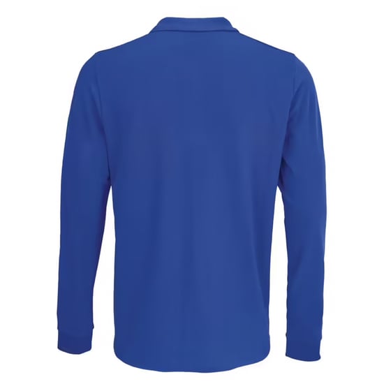 SOLS Unisex Adult Polycotton Long-Sleeved Polo Shirt (Royal Blue) - Image 2