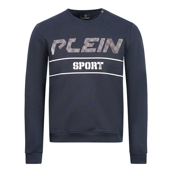 Jersey Navy Blue con Logo Bold Negro de Philipp Plein Sport - Image 1