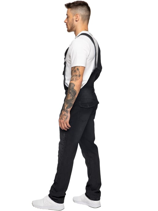 Enzo | Peto vaquero para hombre - Negro - Image 3