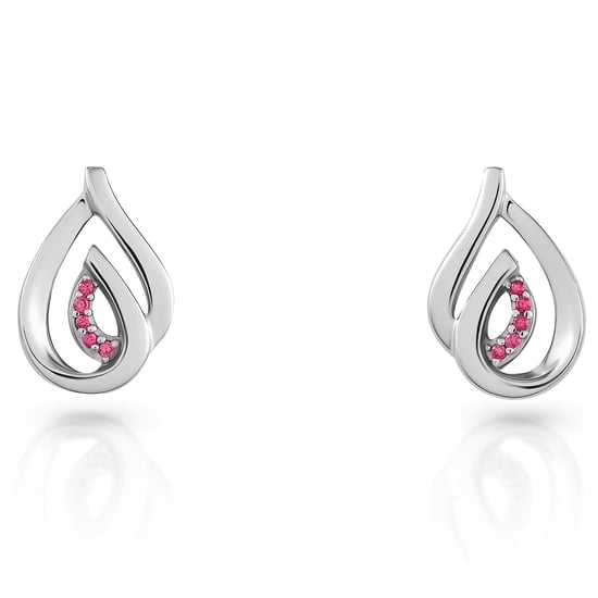 Orphelia 'Dazzle' Women's 925 Sterling Silver Stud Earrings - Silver ZO-7518/R - Image 1
